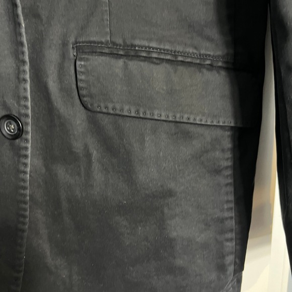 KROON Mens Black Cotton Blend Blazer Jacket Woven Lined Size 42L - Picture 8 of 16